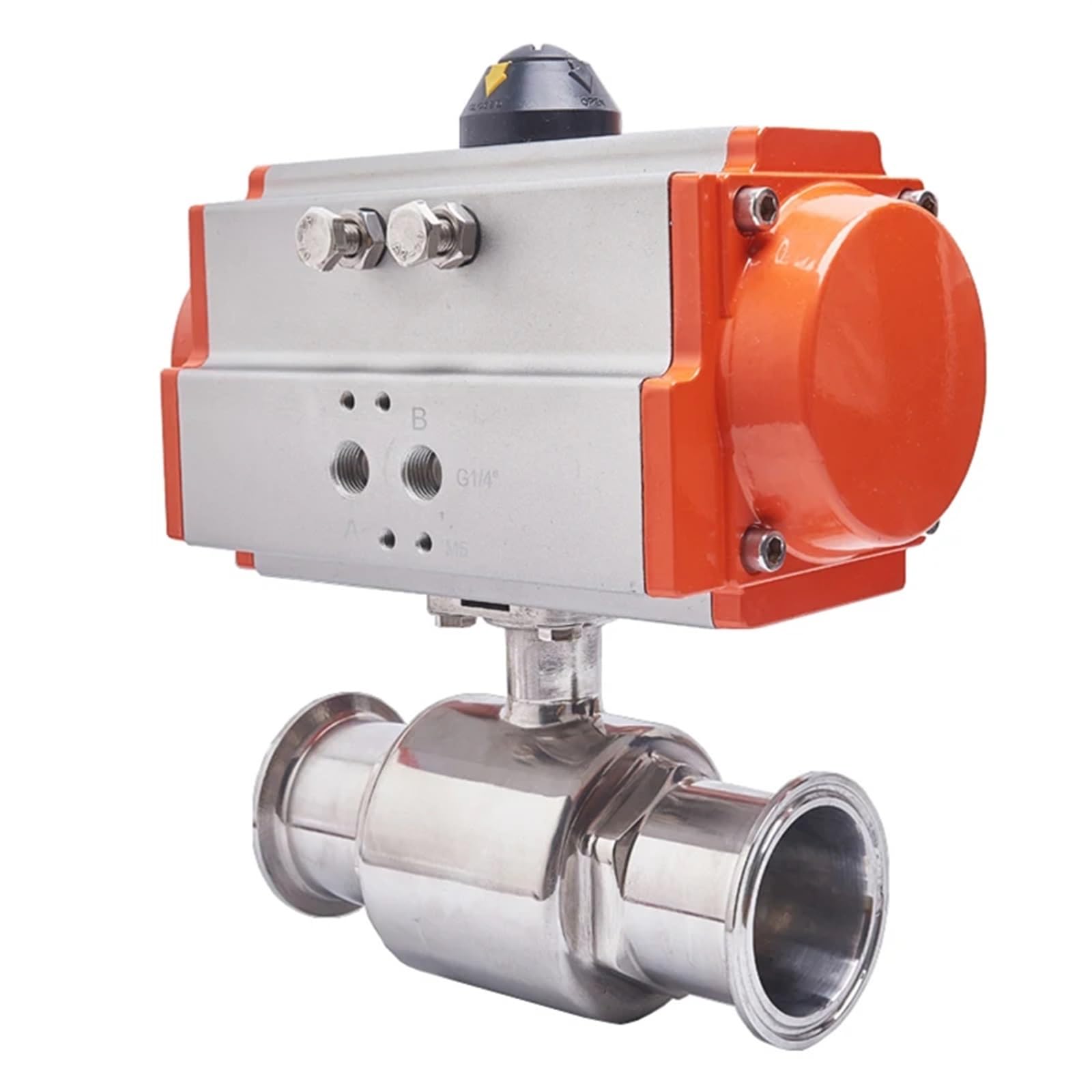 Vanne à boisseau sphérique sanitaire 38 mm inox 304 haute finition pour circuits automatisés