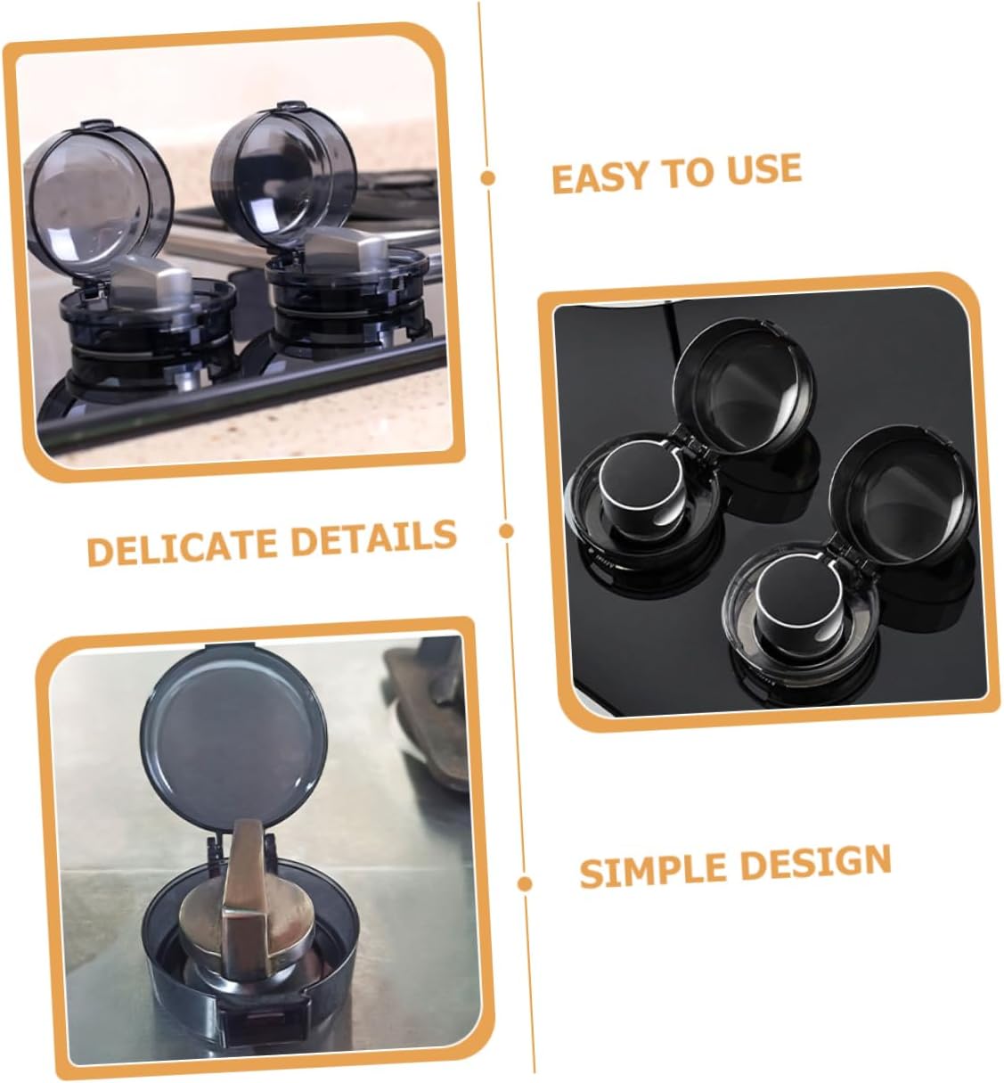 10pcs Childproof Stove Knob Covers Oven Knob Covers for Gas Stove Safety Guards Proofing Easy Installation