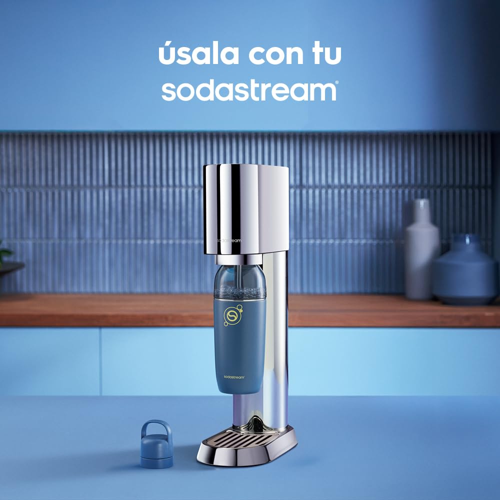SodaStream Easy Mix - Botella térmica de acero inoxidable 0,7L, azul