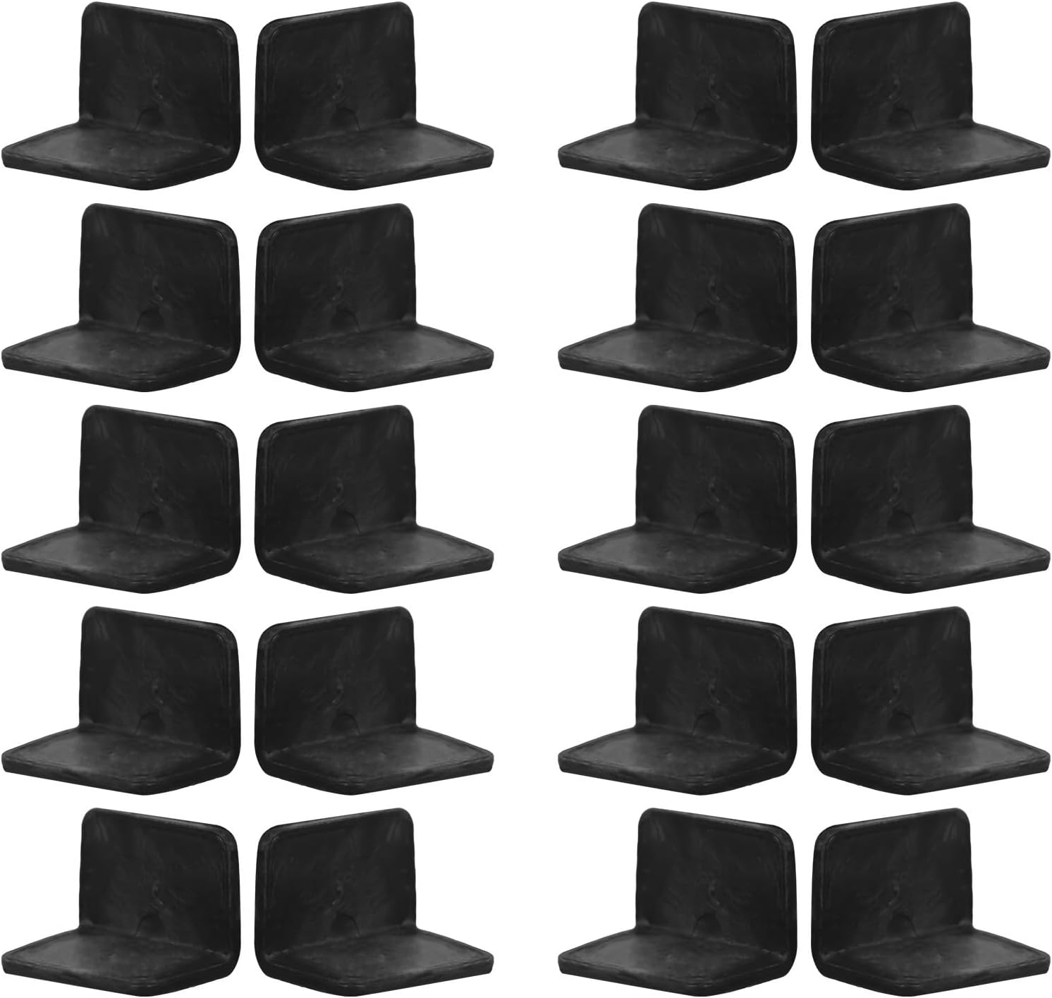 Toddmomy Thickened Packaging Edge Protectors for Enhanced Protection and Easy to Use 30pcs Black Made of Pp and Pe for Truck Transport and Furniture Corner Guard