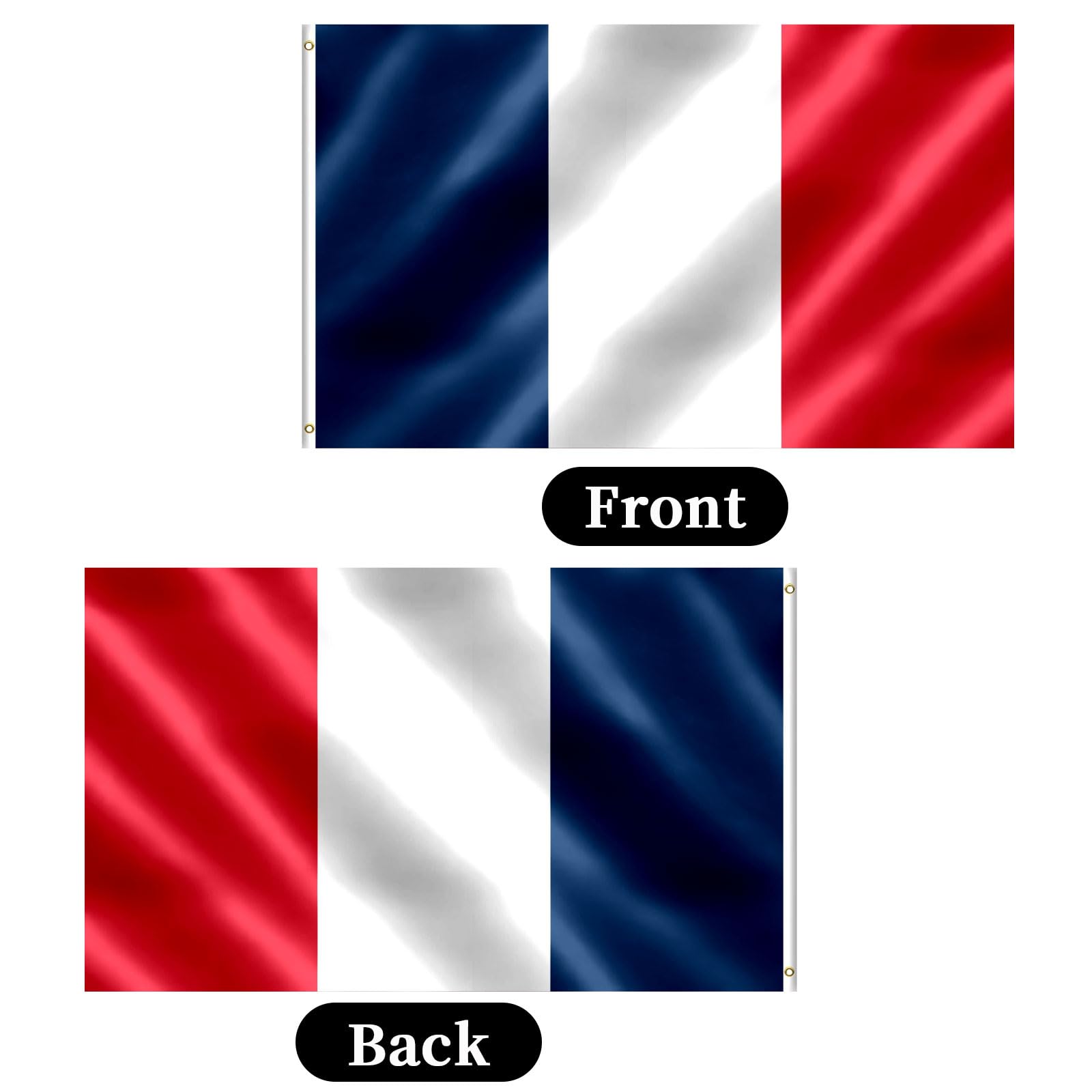 French Flag 3x5 FT France Flag With Brass Grommets Fade Proof For Outdoor Decor(France) - Image 3