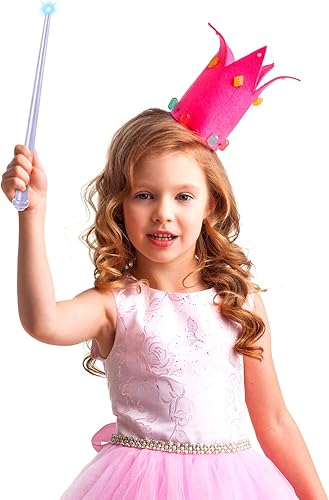 Miniatura 5 de 3 piezas de varita iluminada mágica de luz y sonido, varita de princesa iluminadora, juguetes de hada, accesorio de disfraz para fiesta de Navidad,