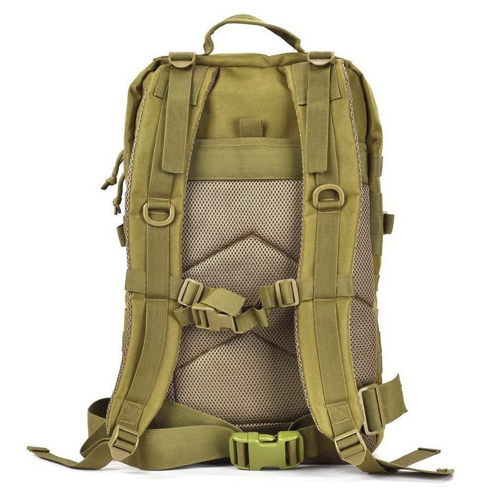 Zaino Tattico, 45L Zaino Militare Molle per Trekking all'Aperto, Campeggio, Caccia e Viaggi per Uomini e Donne (Verde Militare)