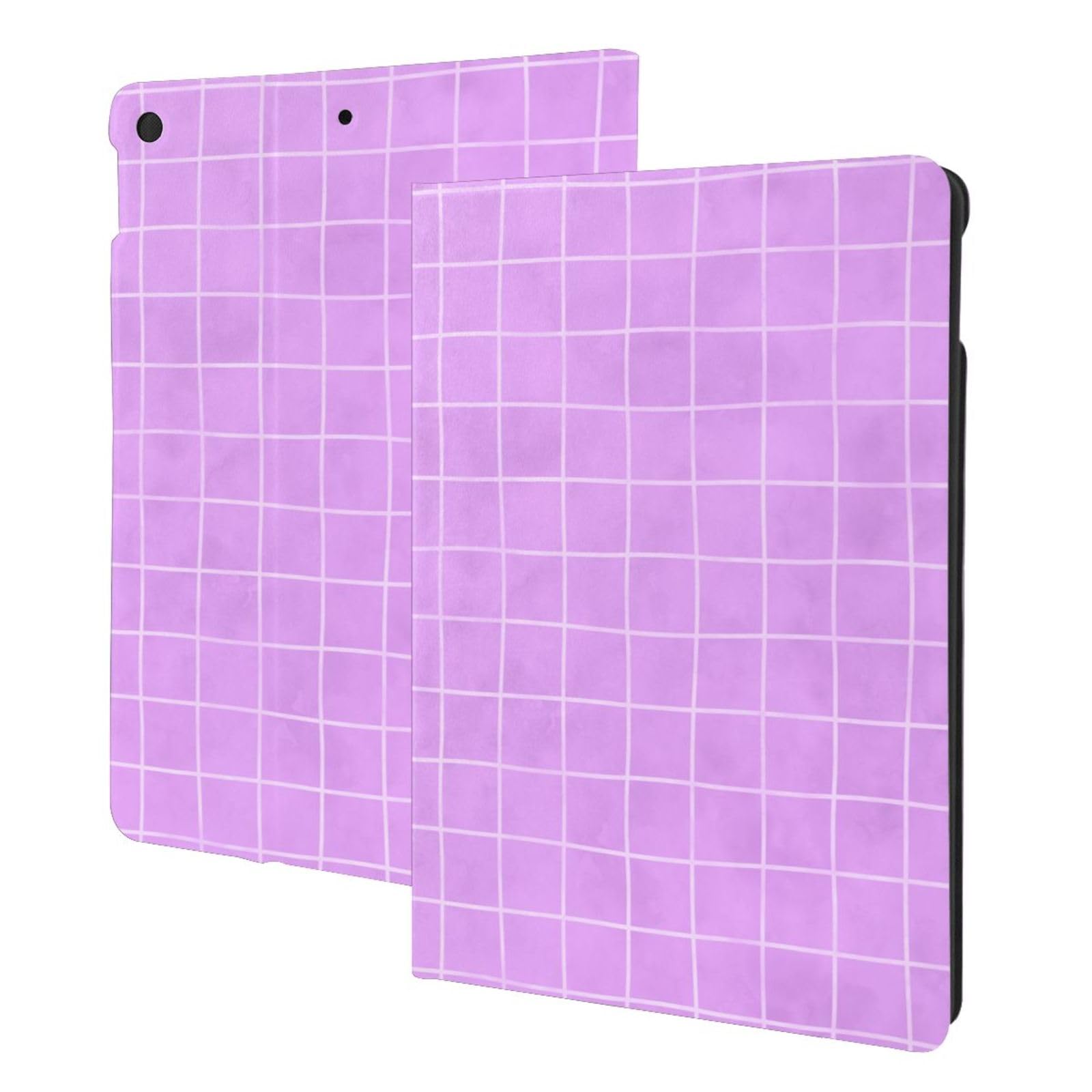 Étuipad 10.2 violet à motif géométrique compatible iPad 8e 7e 9e Gen