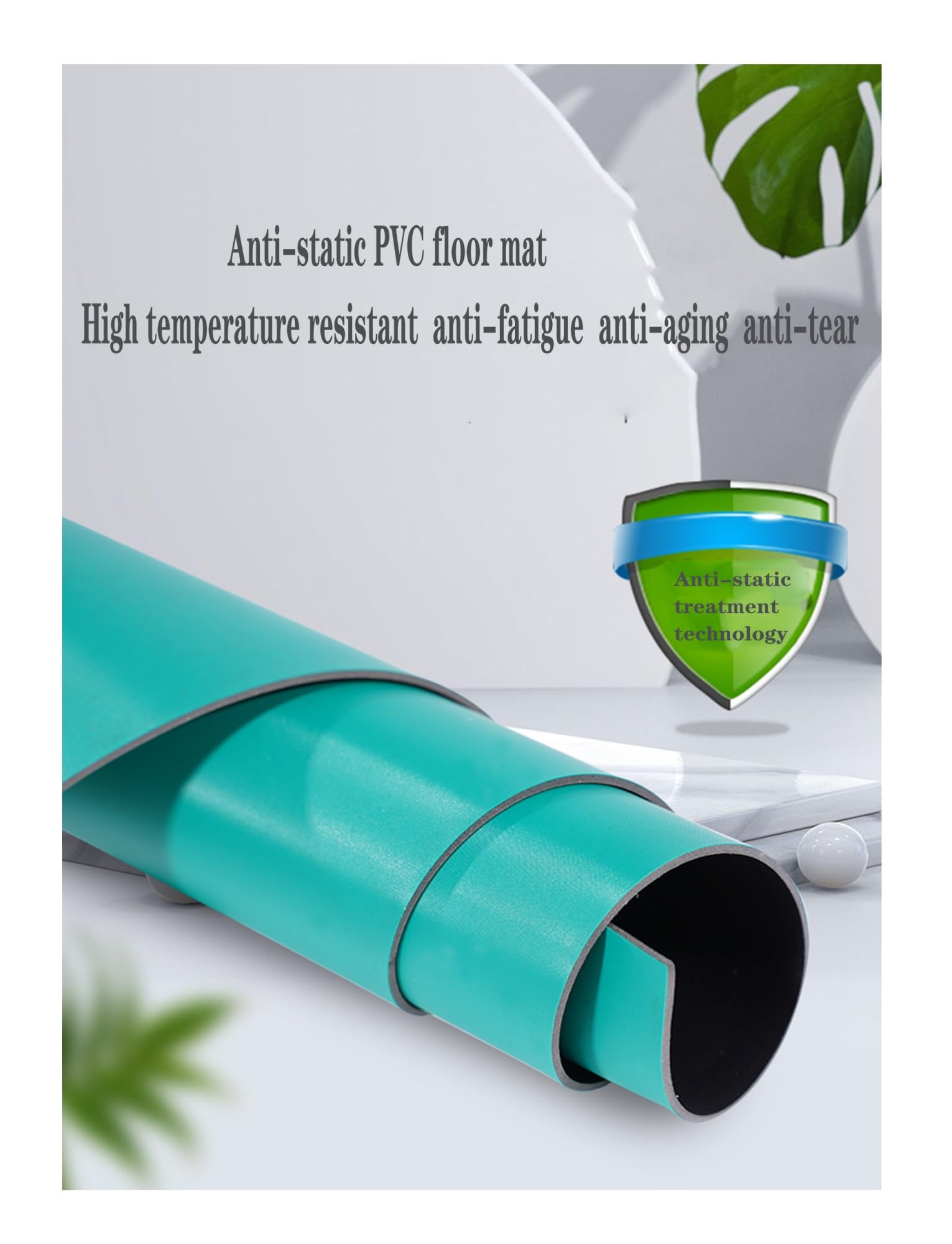Tappetino da banco statico resistente al calore, cuscinetto isolante in gomma for uso in laboratorio di riparazione elettronica, tappetino for saldatura con messa a terra(19.7 x 393.7in)