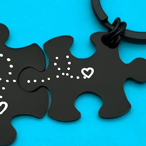 Miniatura 6 de Llavero de regalo para pareja para novio y novia, regalos del día de San Valentín para él y ella, llavero de aniversario, regalos de cumpleaños,