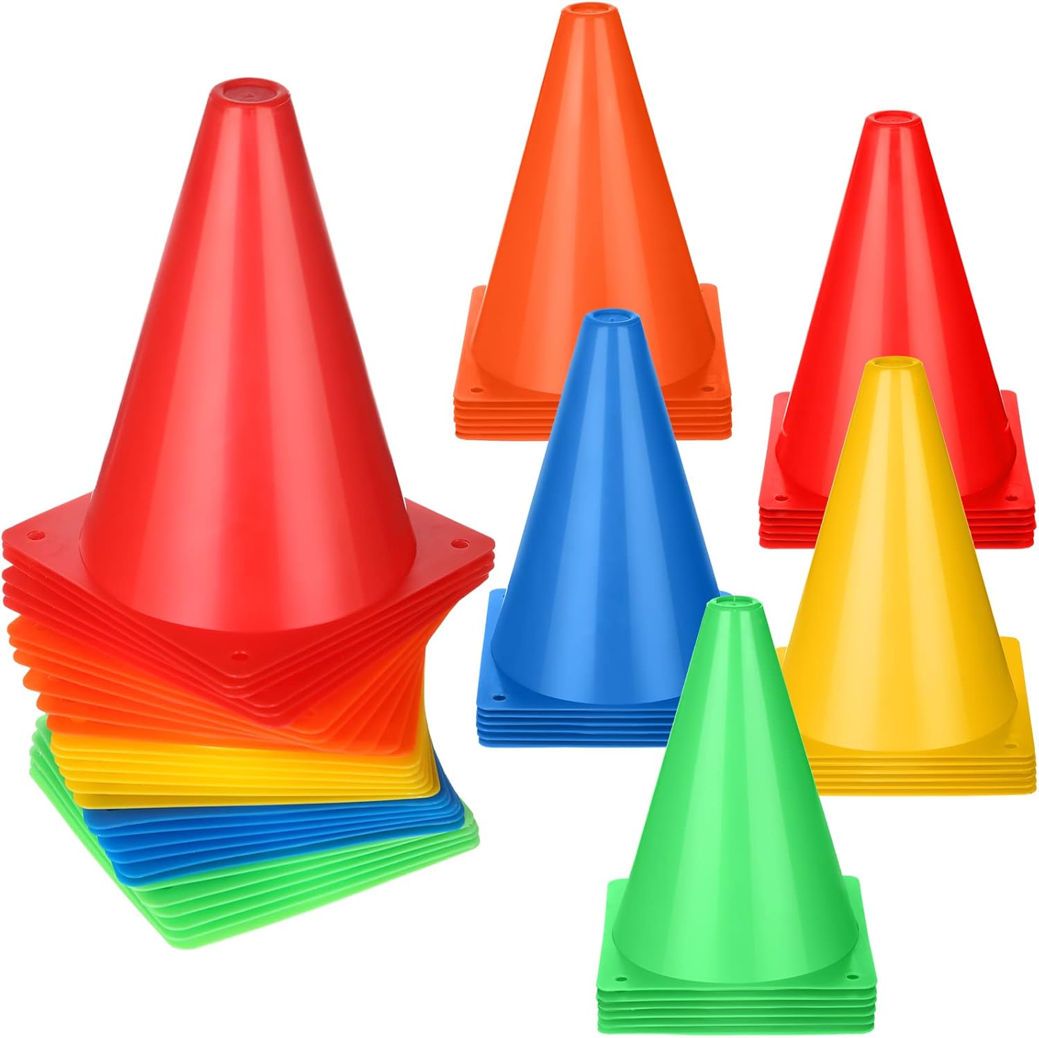 Wettarn 30 Pcs Cones Sports Equipment Soccer Cones