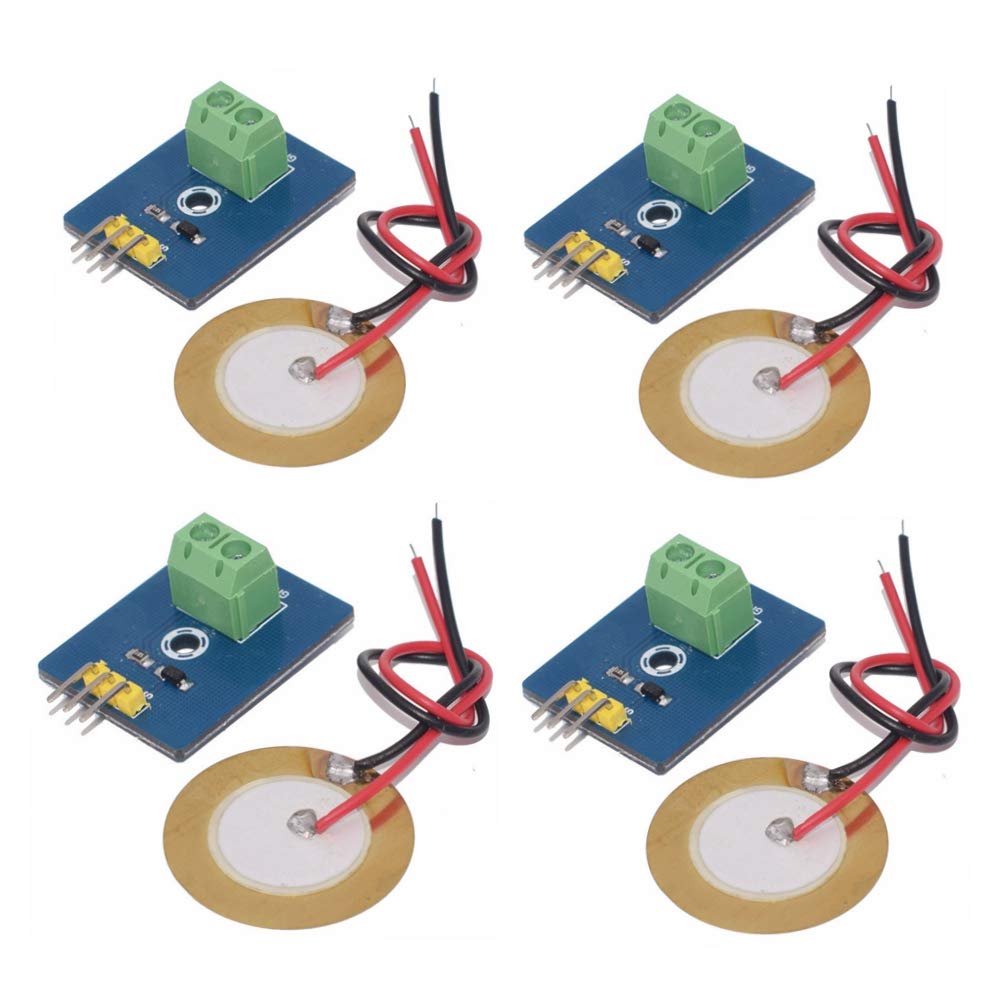 Buy iHaospace 4 Pcs Piezoelectric Sensor Analog Ceramic Vibration