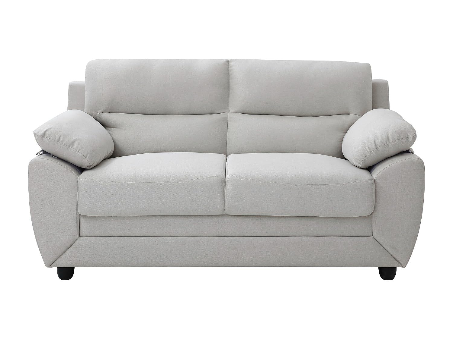 Vente-unique - Canapé 2 Places en Tissu Beige Manoa