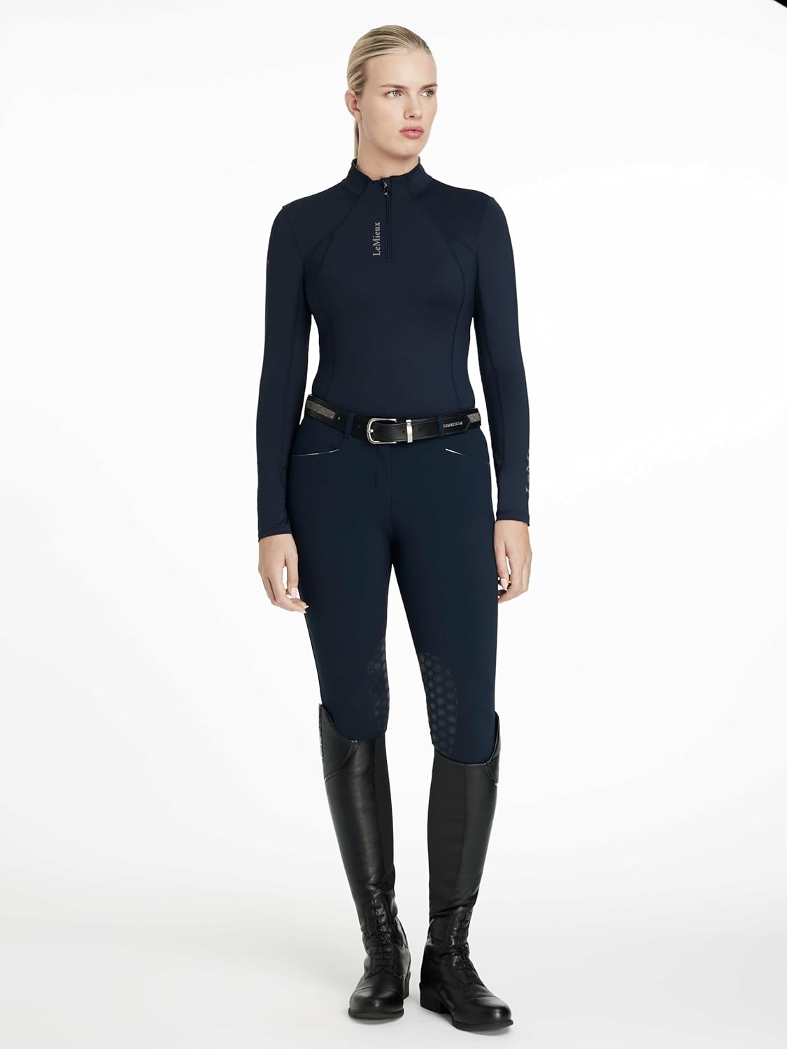 LeMieux Classique Base Layer Top - Long Sleeve Athletic Thermal Shirts - Equestrian Apparel Gear for Horseback Riding