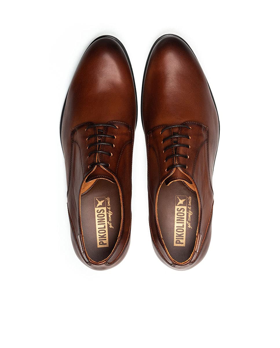 Pikolinos Bristol Zapatos Cordones Hombre | en Cuero | Plantilla Extraíble | Talla EU 39-47