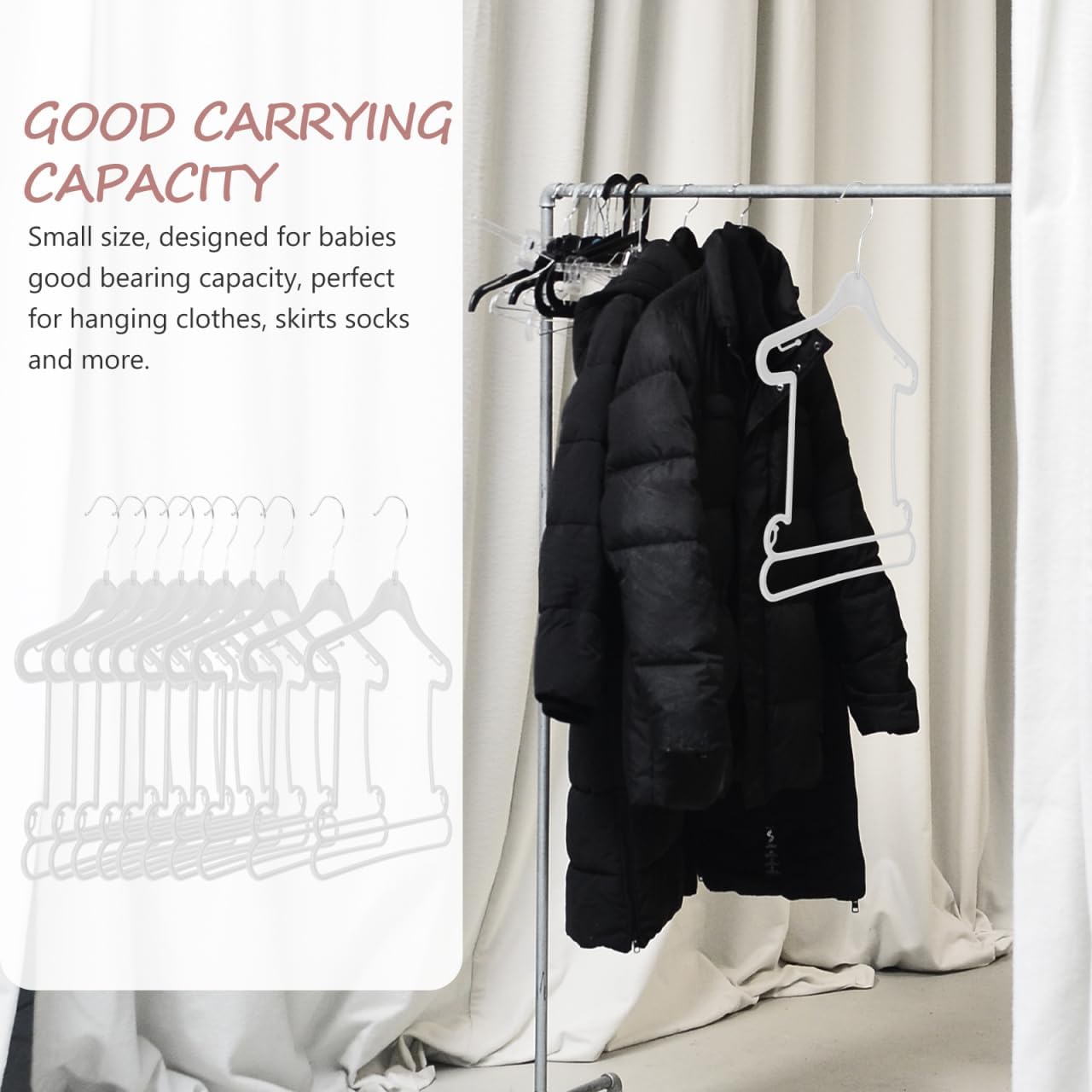 IMIKEYA Baby Clothes Hangers Kids Clothes Hangers 20pcs Small Swimsuit Display Hanger Children Toddler Shirt Coat Hangers Plastic Baby Outfit Hangers Dog Clothes Hanger White