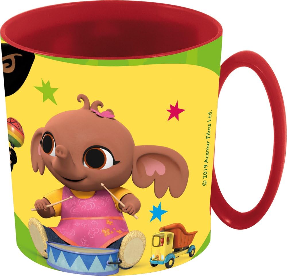 Tataway Tatatway Bing Cup 390ml for Children - Microwave Safe - Durable Plastic Breakfast Cup - Official Bing Product