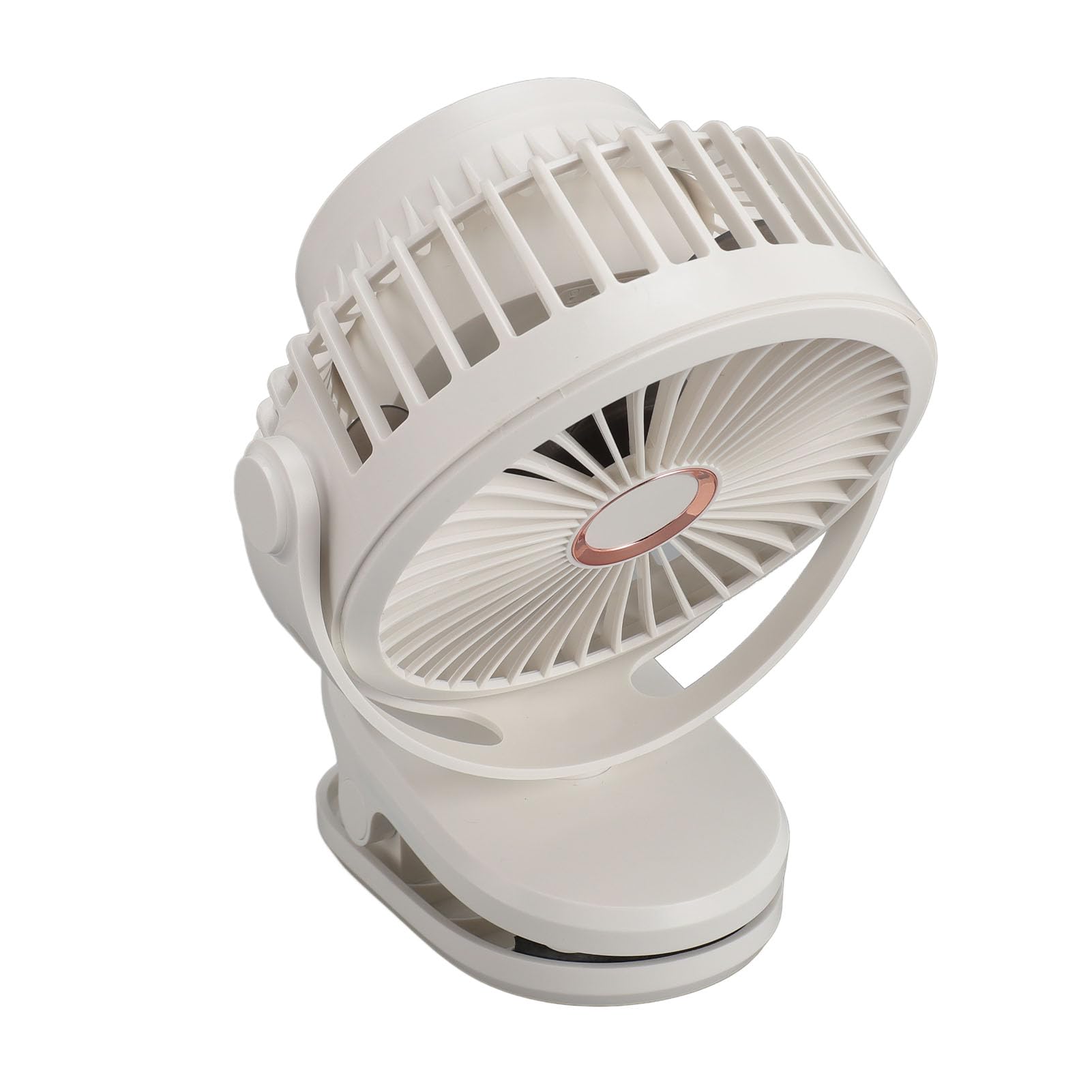 Ventilador portátil con clip contra el calor en el dormitorio, silencioso y con gran batería