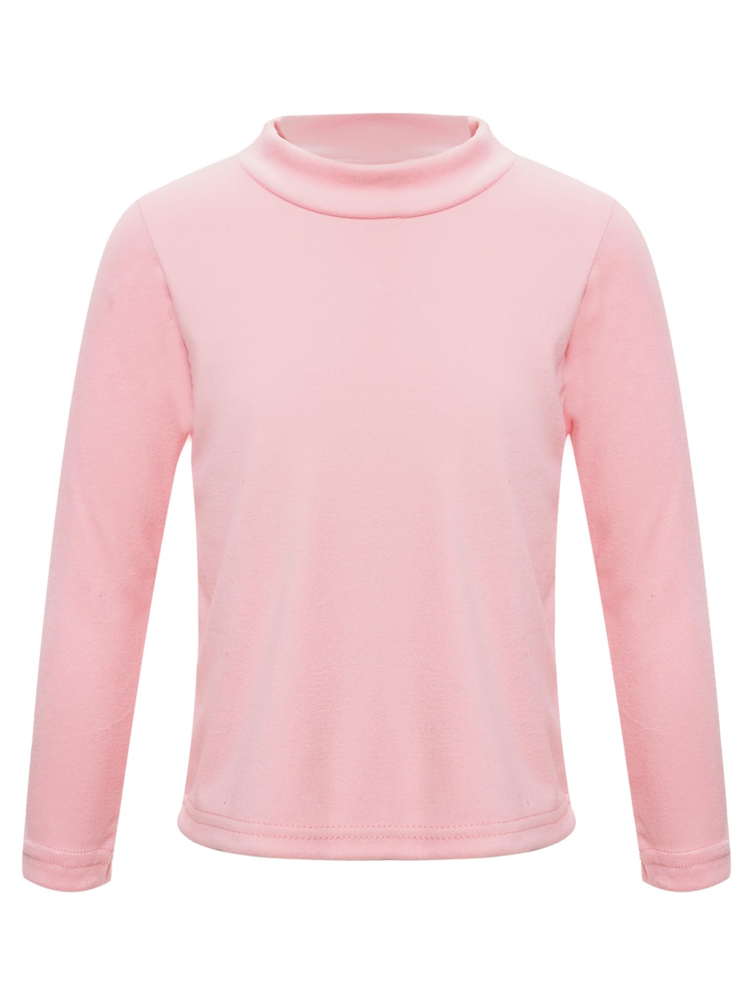 Kaerm Lot de 3 Haut Thermique Col Roulé Garçon Fille Chemise de sous-vêtement Thermique Enfant à Manches Longues Sweat-Shirt Chaud Hiver 2-12 Ans