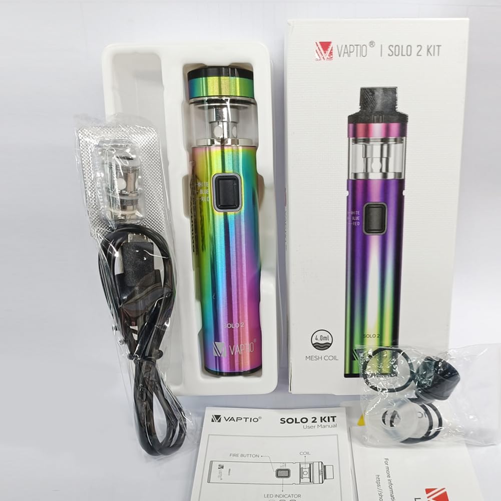 Vaptio SOLO2 Vape Pen Kit de dmarragede dmarrage 50W Cigarette  lectronique sans e liquide sans nicotine : Amazon.fr: High-Tech
