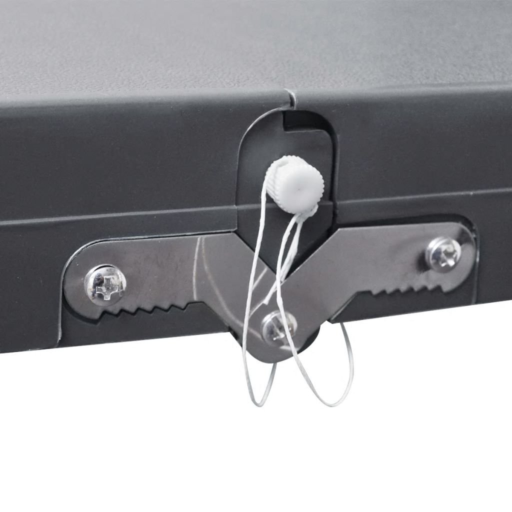 LAPOOH Klappbares Campingtisch-Set Aluminium mit 4 Stühlen, Camping Tisch Stuhl Set, Picknick Set, Camping Sitzgruppe Klappbar, Picknick Tisch Und Stühle Klappbar, extra leicht grau