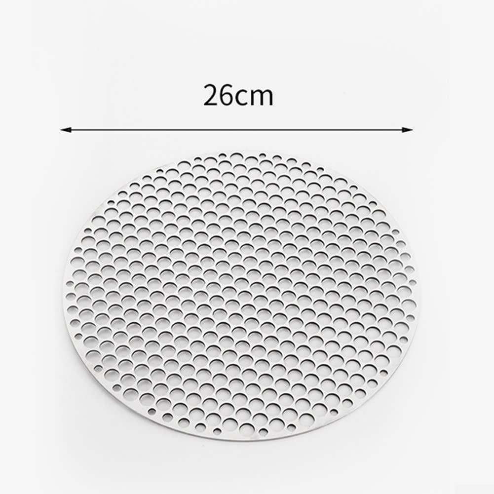 Artykuły do ​​pieczenia, Okrągła siatka do grilla BBQ, okrągła siatka do grilla ze stali nierdzewnej, mata do grilla, siatka do pieca węglowego, ruszt do grilla(26cm)