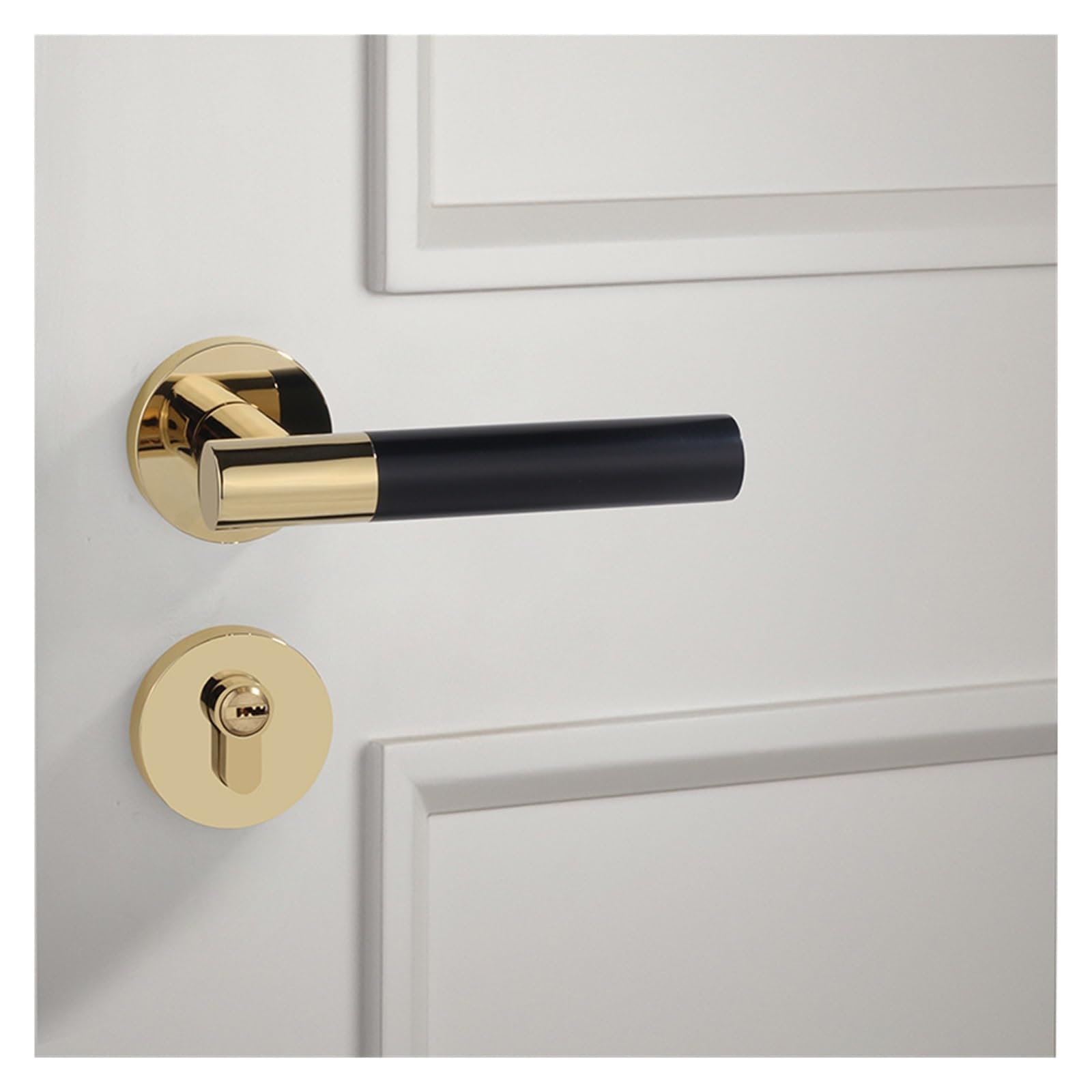 Serrure fendue silencieuse PVD pour poignée de porte de chambre à coucher