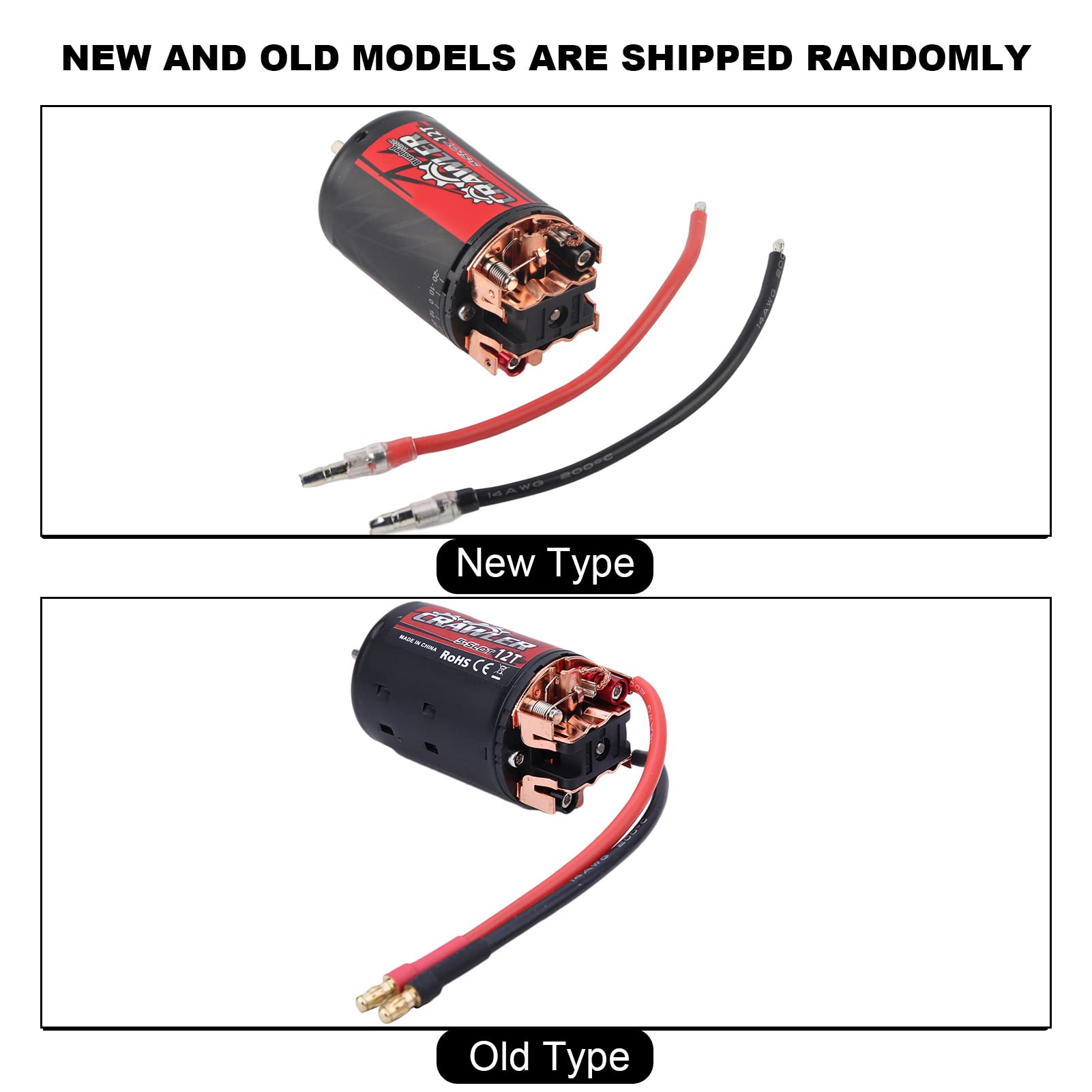 Motore auto RC, metallo + plastica 550 motore spazzolato 5 slot RC motore compatibile con auto cingolata RC 1/10