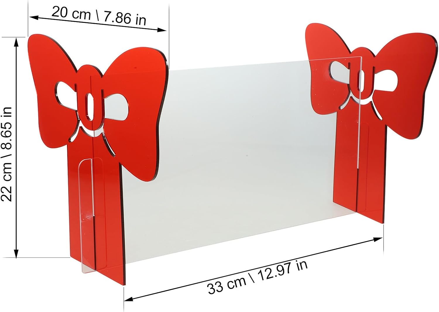 Acrylic Headband Display Holder Bow-knot Red Acrylic for Hair Accessories image 2