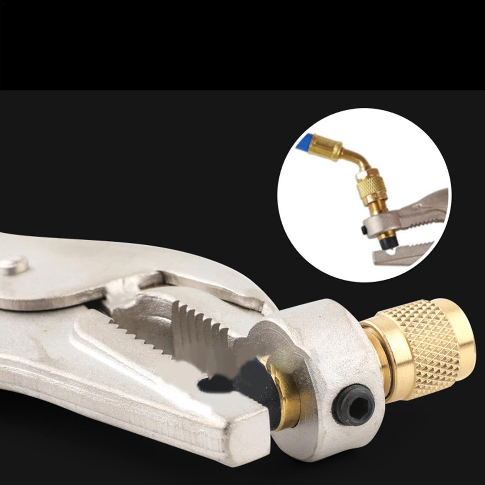 Pinze per perforazione HVAC - Strumenti di riparazione del condizionatore d'aria, strumento di perforazione per recupero del refrigerante | Pinze di bloccaggio del tubo del refrigerante per recup