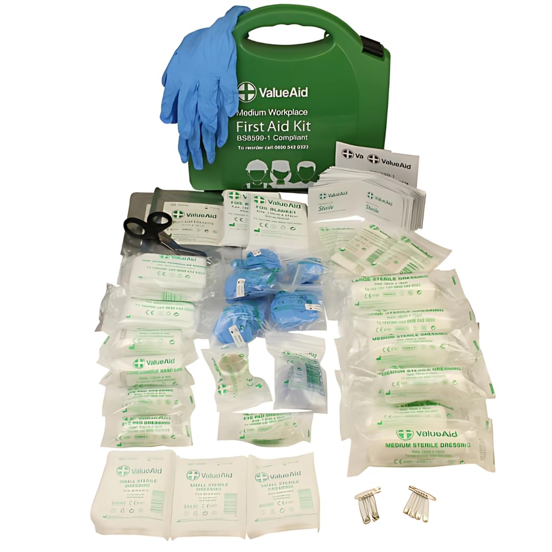 Value Aid BS8599-1 Compliant Workplace First Aid Kit (Medium)