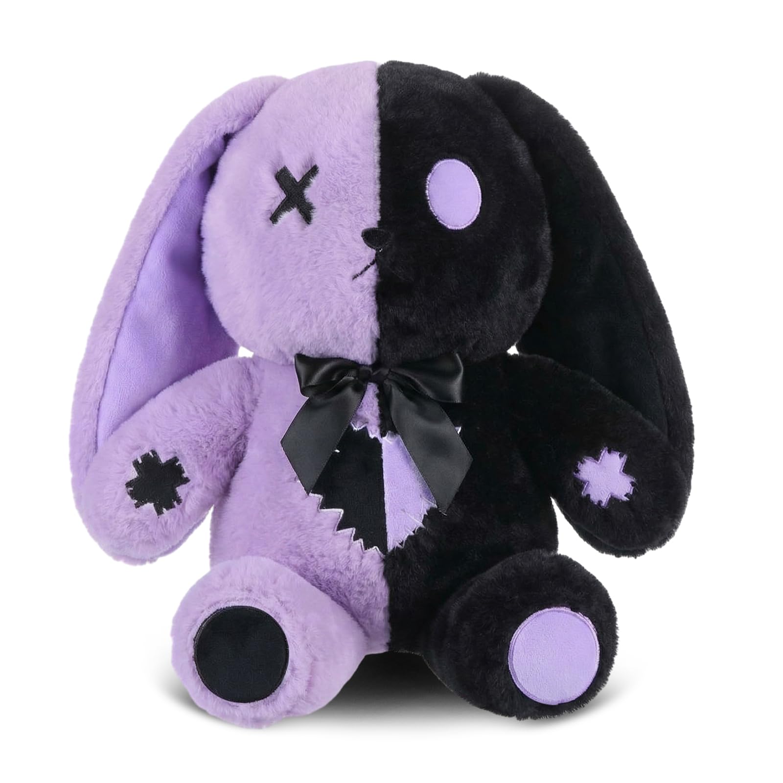 Amazon.com: Sotiff Gothic Bunny Plush 12 Inch Gothic Bunny Gift, Black  Purple Rabbit Animal, Creepy Doll Plush Rabbit with Embroidered, Goth Toy  Gifts for Dark Cute Home Decor : Toys & Games