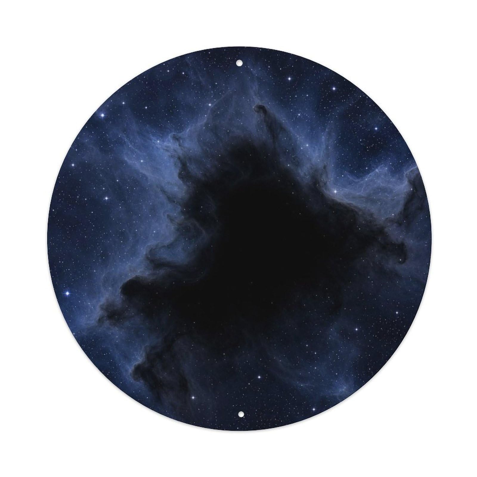 Okngb Style Deep Space Barnard 68 Dark Nebula Celestial Science Metal Tin Sign Plaque Wall Decor For Cafe, Man Cave, Club Bar, Office, Home Garden Round Metal Poster 8X8inch