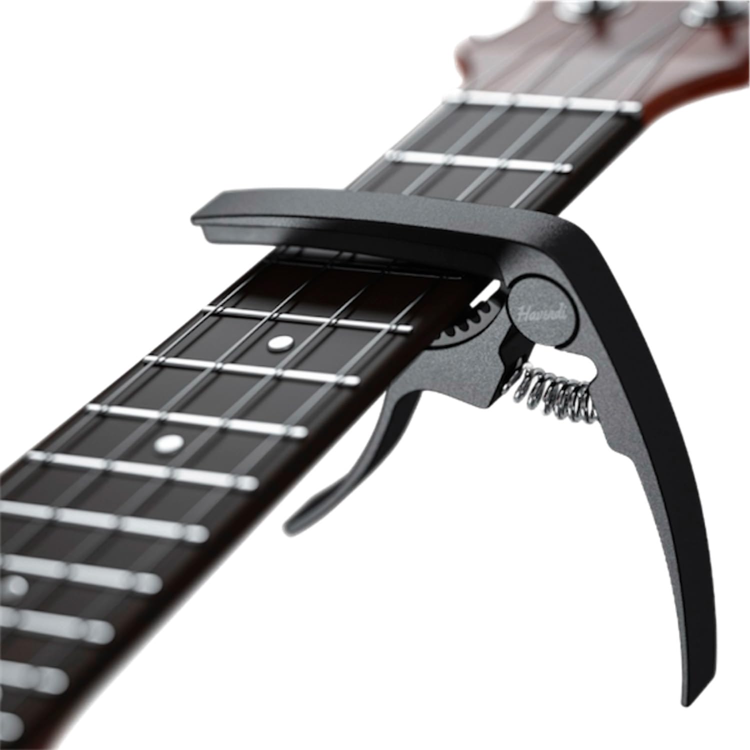 HAVENDI Capo for Guitar + 3 Picks | Easy to use | Multi-Instrument Capo for Acoustic, Classical, Electric Guitar & Ukulele