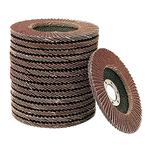 Tempaky 20 unidades de rebolo de lixamento sortido Alnum Oxide abrasivos Flap discos compatíveis com