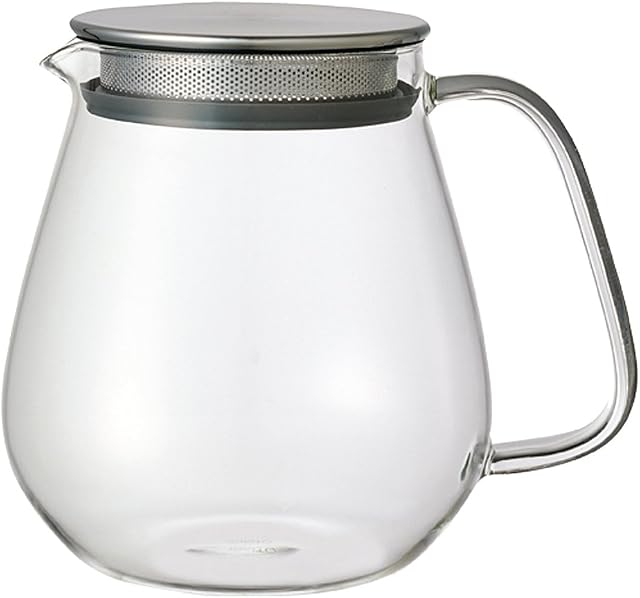 Kinto Unitea One Touch | Teapot 720 ml | Heat resistant | Glass teapot with stainless steel filter and lid