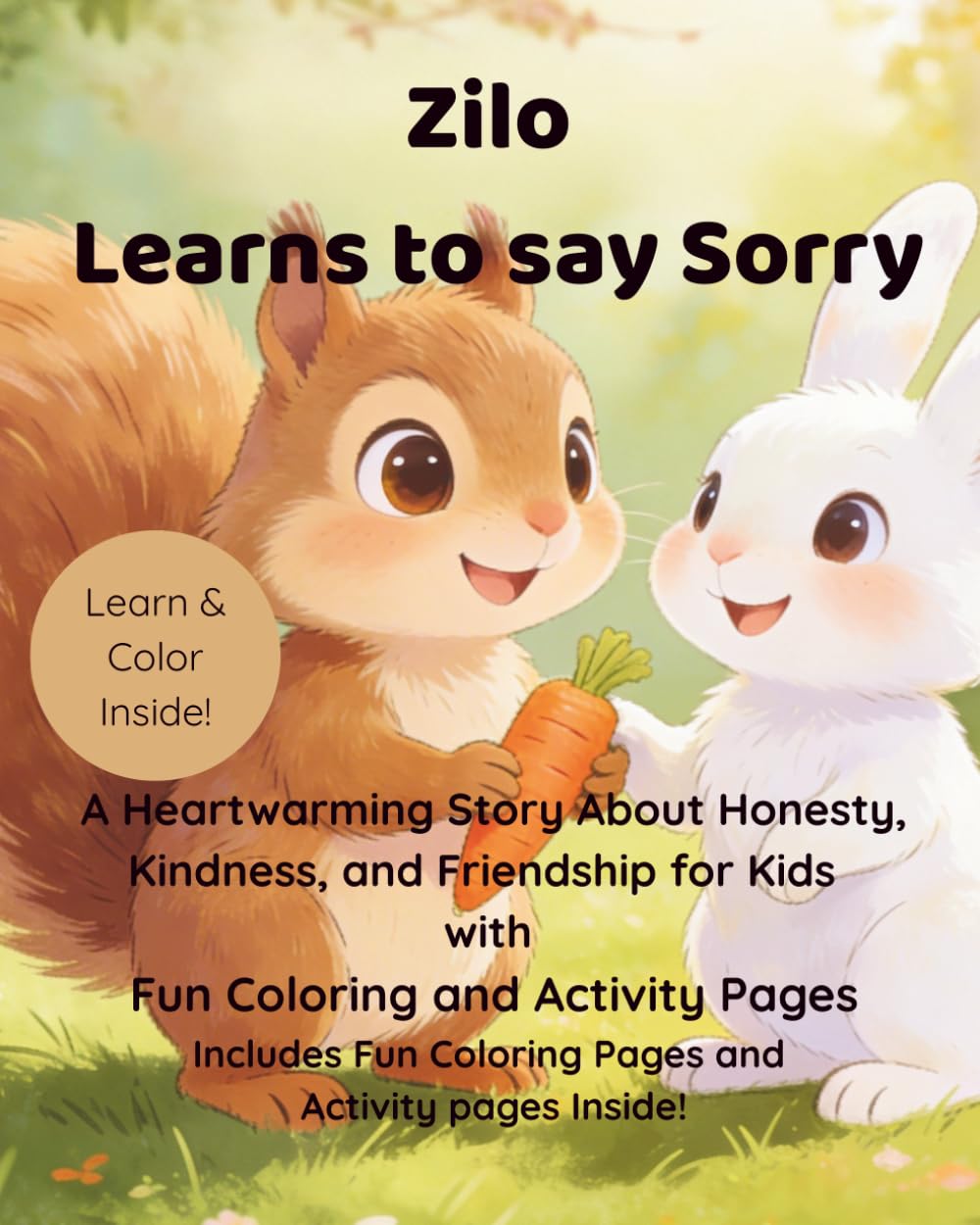 Zilo Learns to Say Sorry: A Heartwarming Story About Honesty, Kindness, and Friendship for Kids Ages 3–6 (Zilo the Kind Squirrel Series)