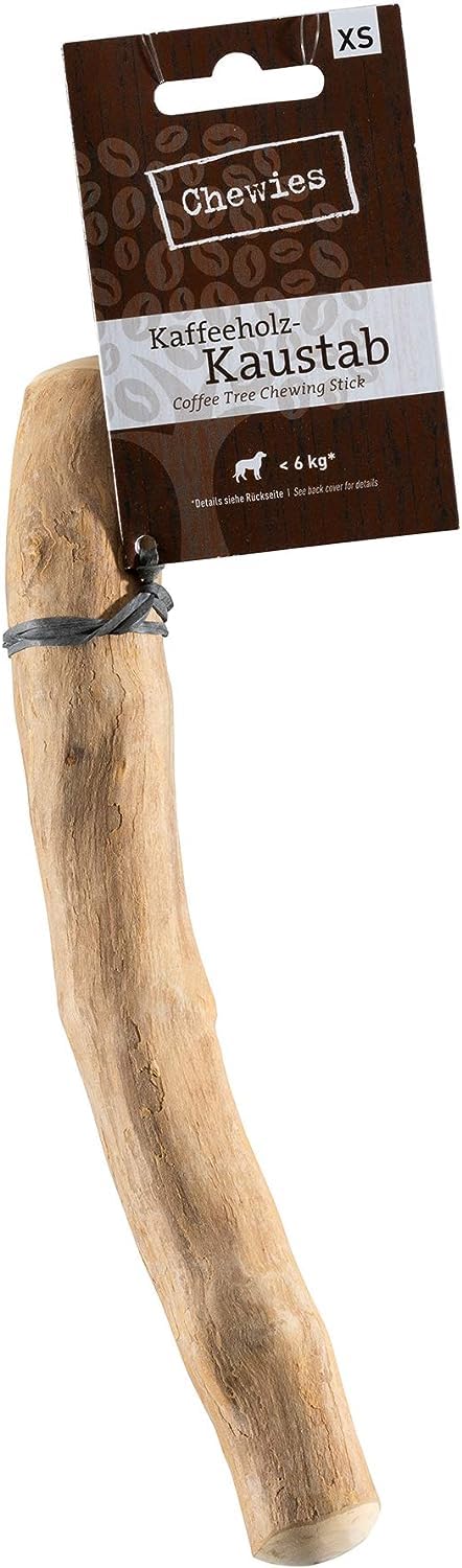 Chewies 042152 Chew Stick for Dogs Coffee Wood Chew Bone Splinter-Resistant and Durable Natural Chew Toy Available in Sizes XS: For dogs weighing up to 5 kg. — image 1