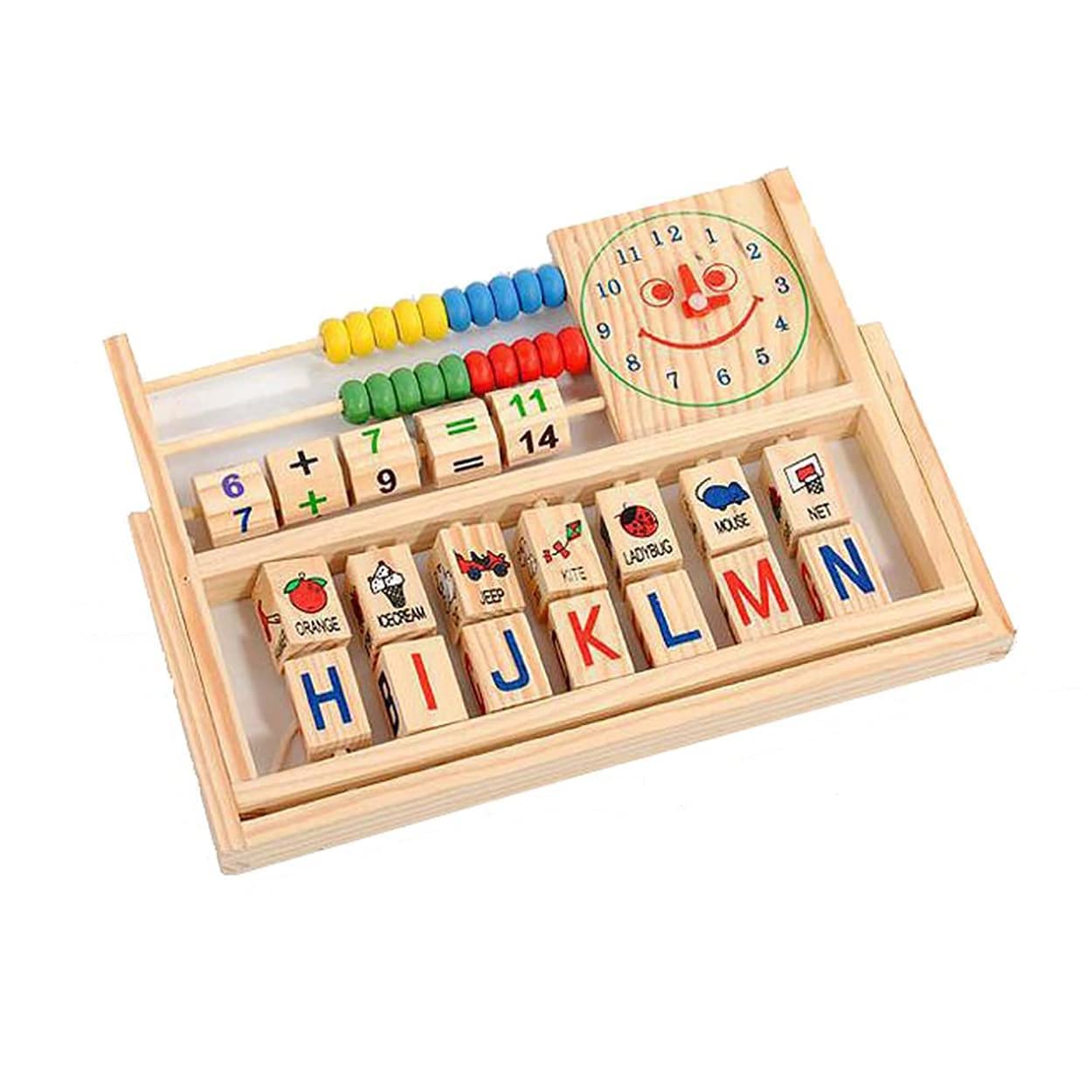 Channapatna Toys Wooden Abacus Learning Flap Stand Kids Counting Cognition Board Educational Alphabet and Math Children Baby Versatile Developmental Toy (B0C3XLJ79X) Amazon Price History, Amazon Price Tracker