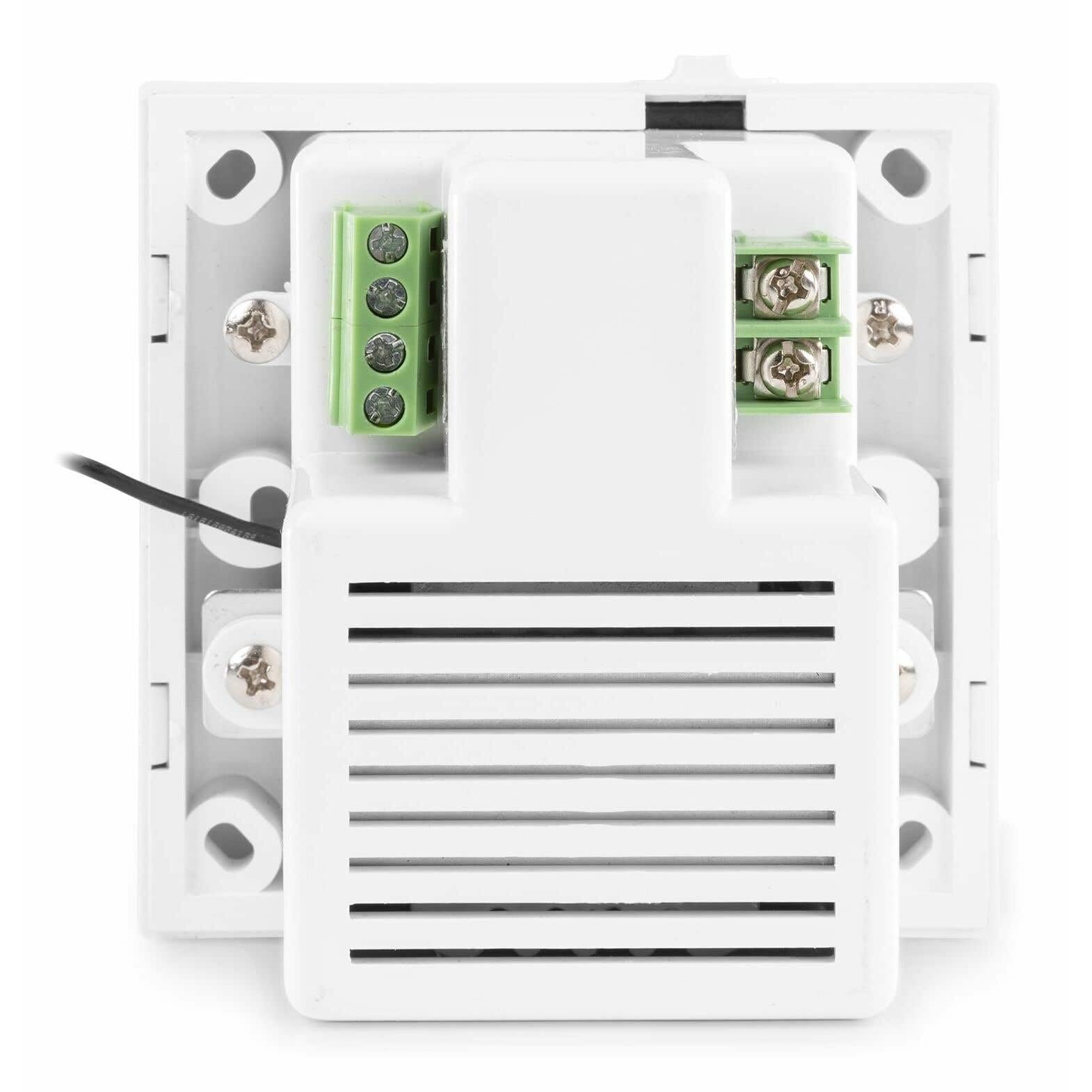 Power Dynamics BTW30 - Sistema de Audio de Pared, 2X 15 vatios, Blanco, fácil instalación, Sistema de Sonido Profesional, música Ambiental, sintonizador FM y Puerto USB, Amplificador de Clase D | Transmisión de sonido estable para música de ambiente y son