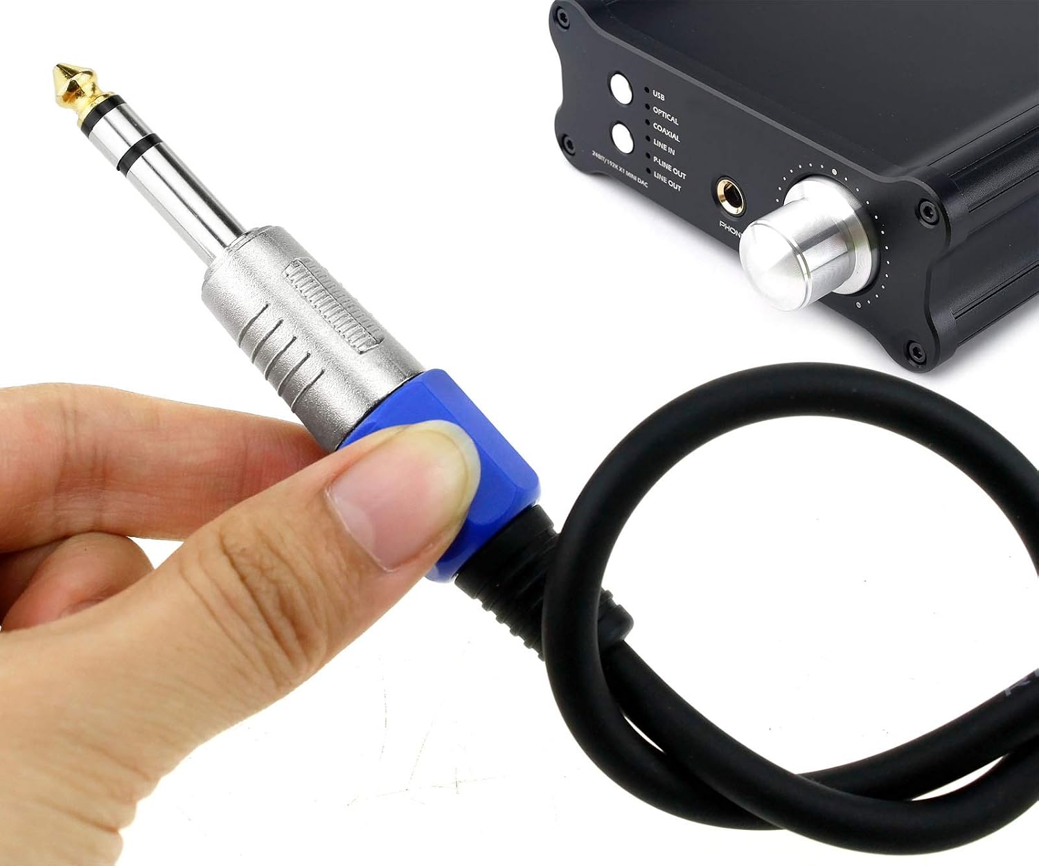 Create idea Pack of 10 6.35mm Stereo Jack Plug Connector Gold Plated Tip Audio 1/4 Inch Connector - Image 4