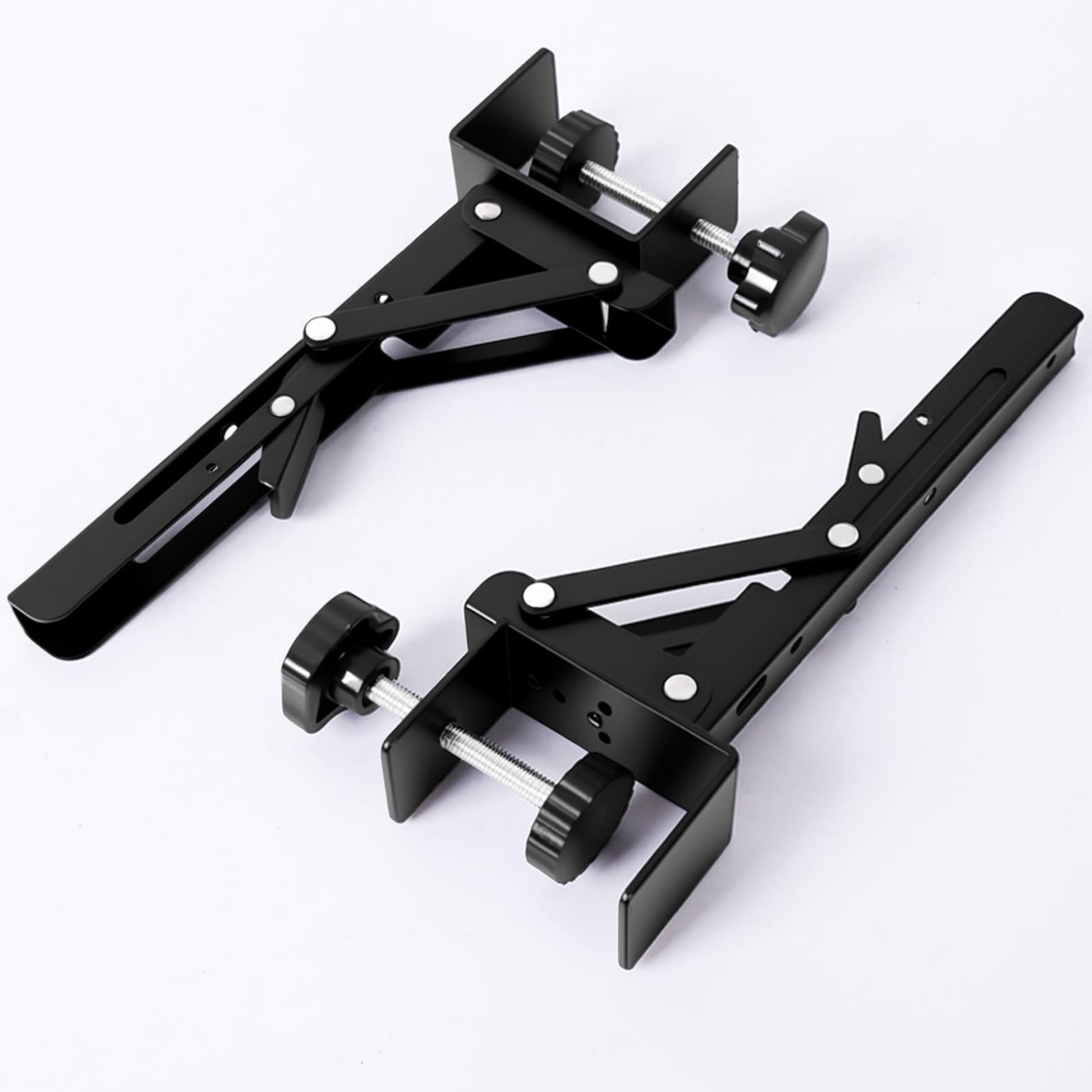 Prolunga Tavolo Per Tastiera - Supporto Estraibile Senza Foratura, Regolabile, Bianco (2 Pezzi) - Foto 3