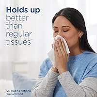 Vista 3 de Puffs Plus Loción de pañuelos faciales, 1 caja familiar, 124 pañuelos por caja