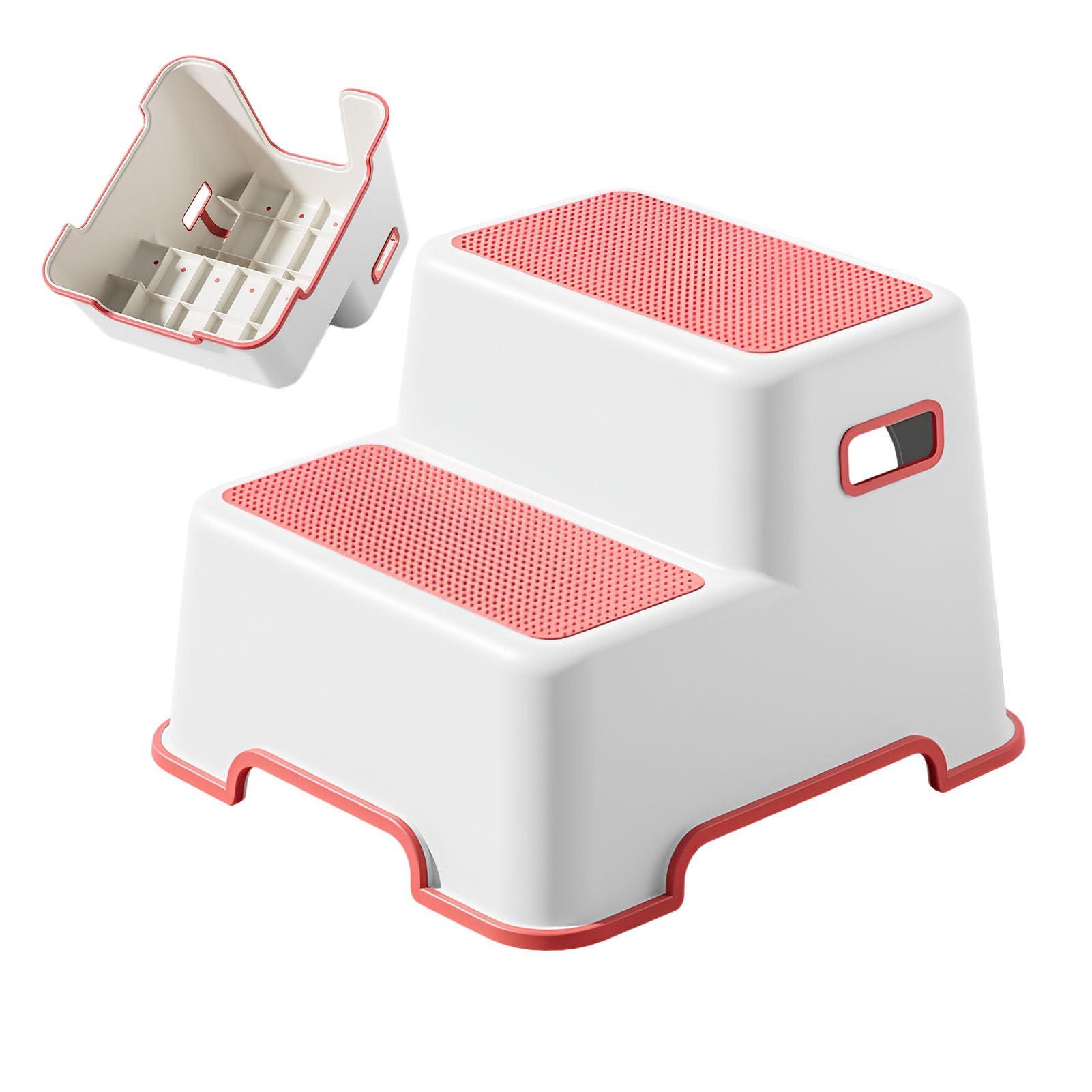 Scool Pequeño Paso para Niños Niño-Scool Baño Baño Dugotto con Base Anti | Schid | Booster Portátil Para El Entrenamiento Del Orinal, El Cepillado De Dientes, El De Higiénicos Y El Svil