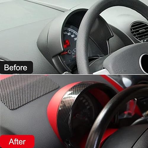 Miniatura 2 de HIGH FLYING Para VW Volkswagen nuevo escarabajo 2003-2010 consola central tablero decoración cubierta Trim ABS estilo carbono 1 unid