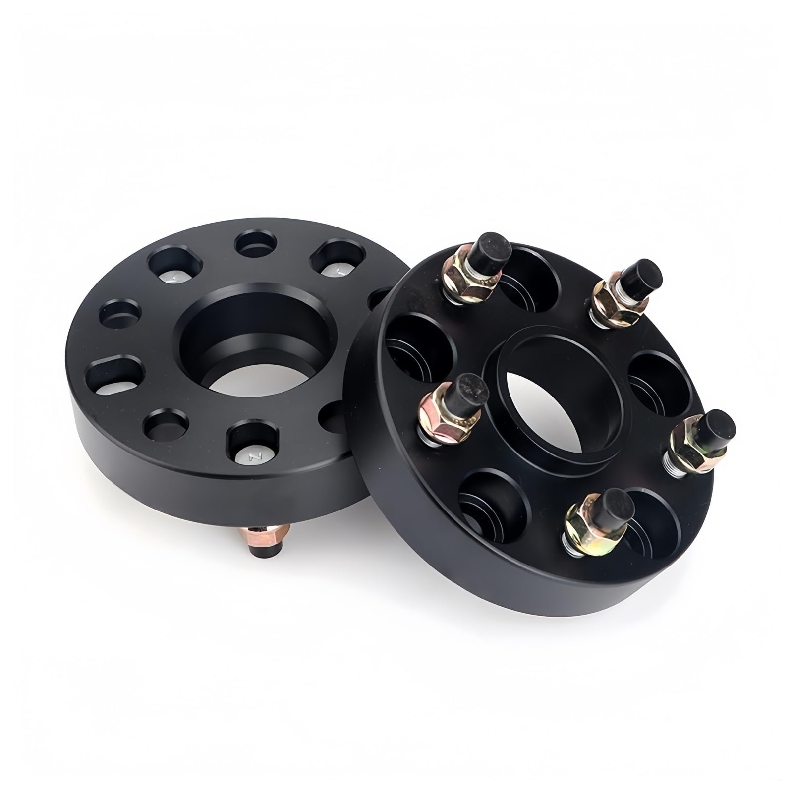 Entretoises de roue Adaptateurs conversion pour PCD 5x112 en 5x100 5x108 5x110 5x120 5x127 5x130 5x139.7(2PCS 30mm Black)