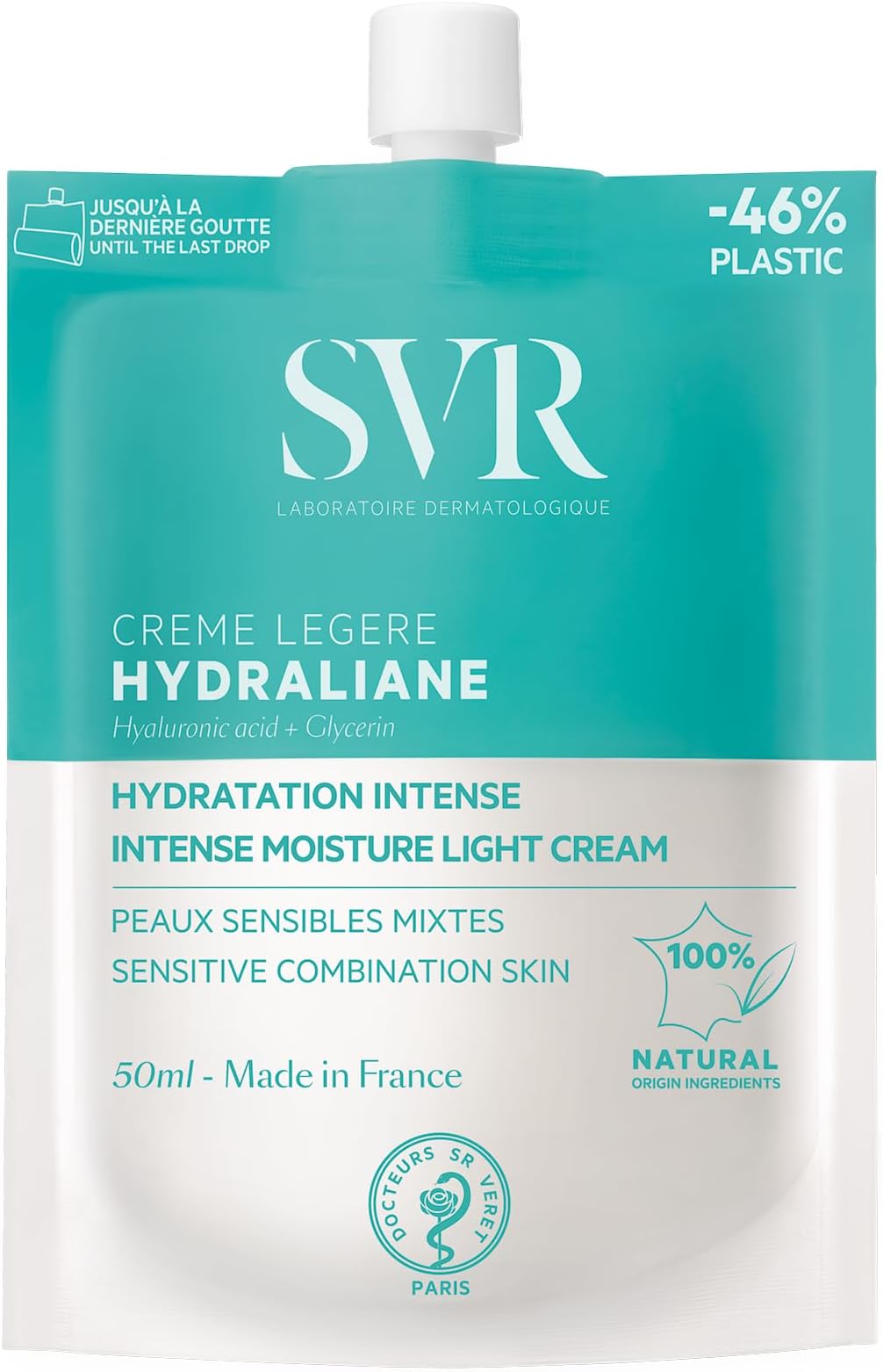Hydraliane Light Hydrating Face Cream - Moisturizer For Sensitive & Dehydrated Skin, for the Whole Family - Skin is 72% More Hydrated After 8 Hrs. with Hyaluronic Acid & Glycerin, 1.7 fl.oz.