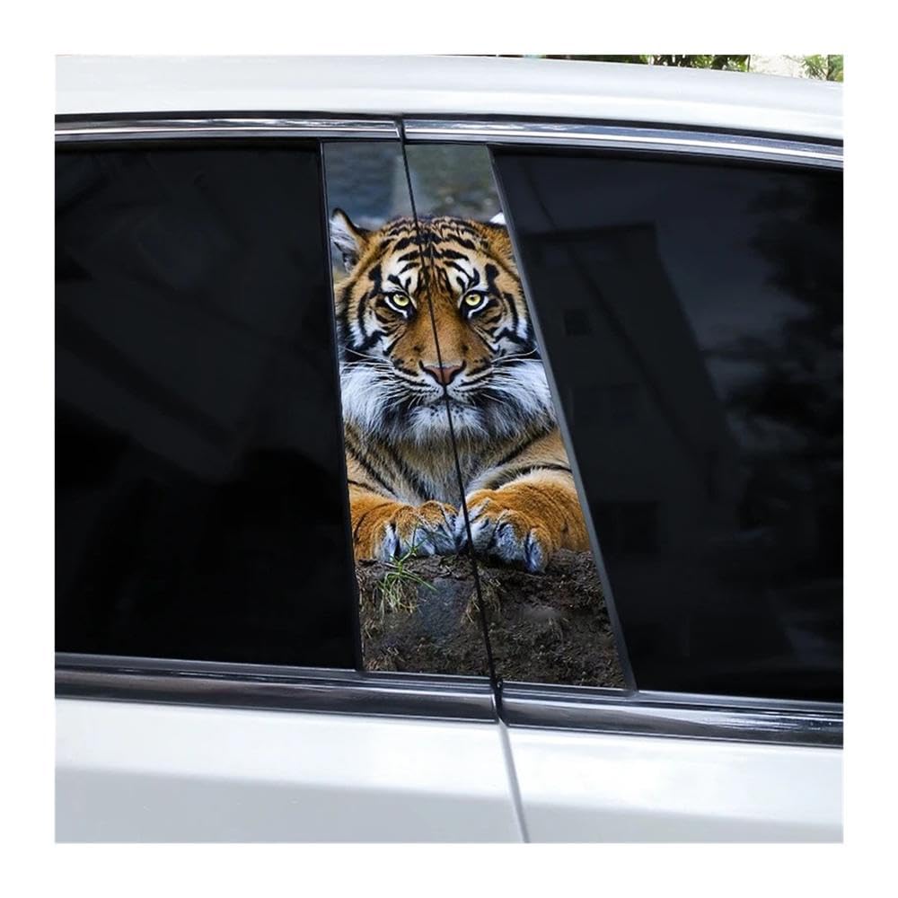 Bertdcx M Tiger Car Sticker Door Pillar Decal Personalized Design Decal Vinyl Auto Parts(M)