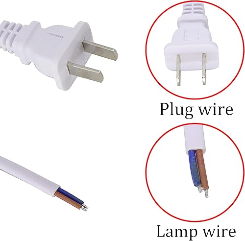 Miniatura 3 de Cable de lámpara con interruptor de palanca, cable de lámpara con enchufe moldeado e interruptor de encendidoapagado de reemplazocable de extensión