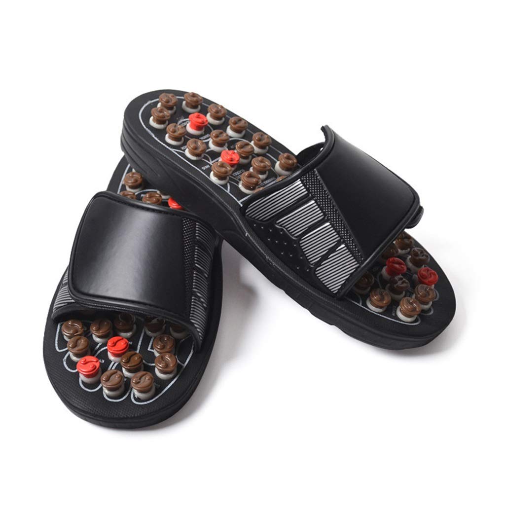YXCKG Foot Massage Slippers, Therapeutic Reflexology Sandals for Foot Acupoint Massage, Unisex Slippers for Indoor Home, Massage Slippers for Plantar Fasciitis Pain Relief