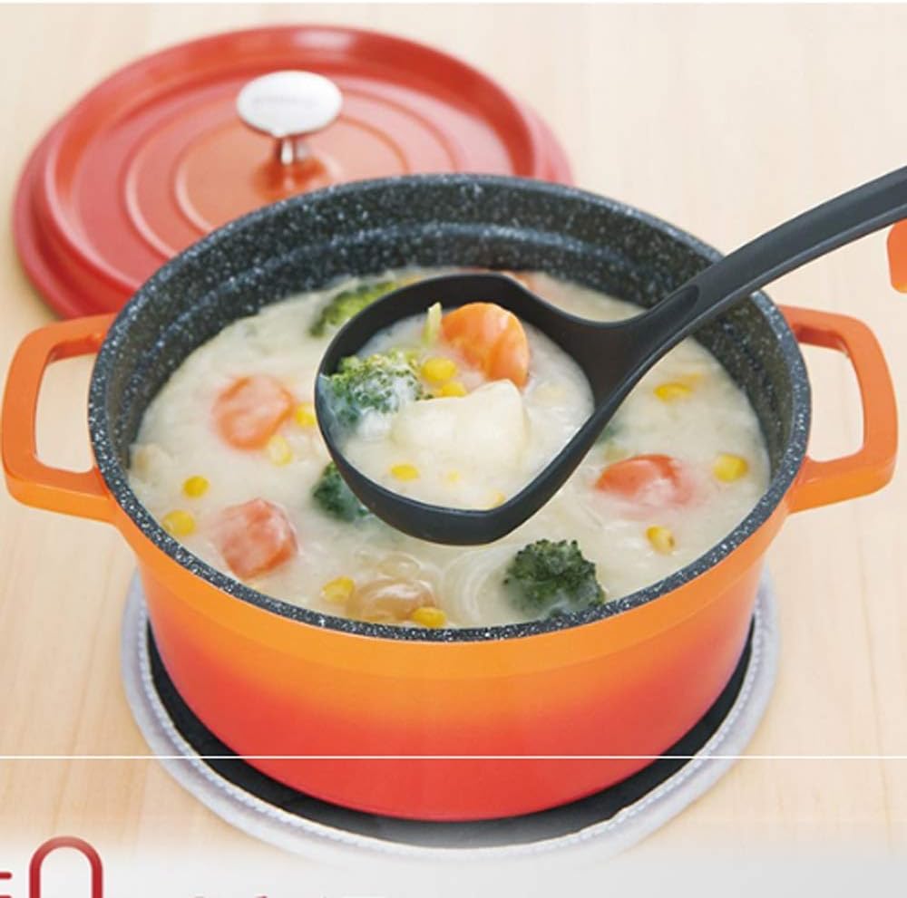 Silicone Soup Spoon Long Handle Large Household High Temperature Resistant Kitchen Nonstick Special