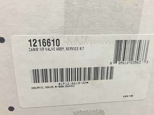 KOHLER CONJUNTO DE VÁLVULA DE CARCASA ORIGINAL PARTE 1216610, KIT DE SERVICIO