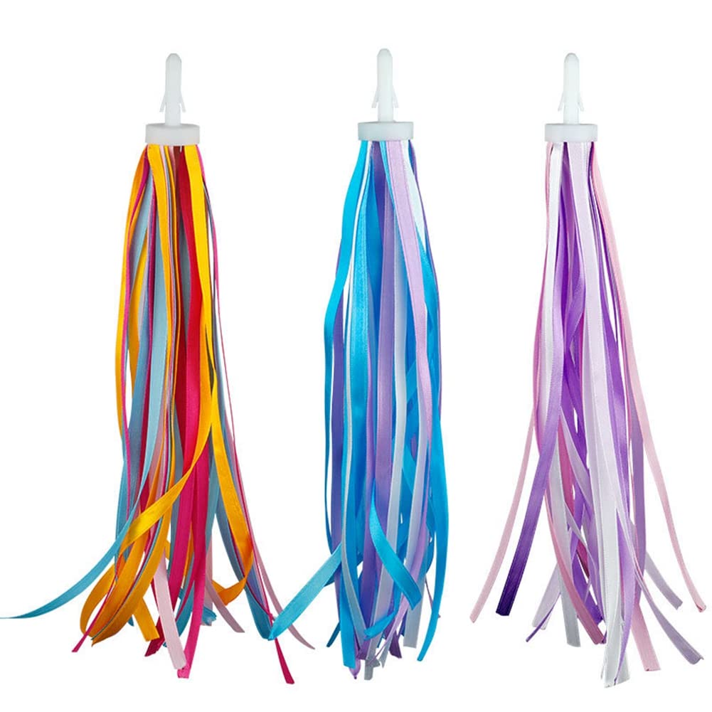 4 Pairs Banderole Vélo Enfant Banderoles Ruban Pour Enfants Guidon