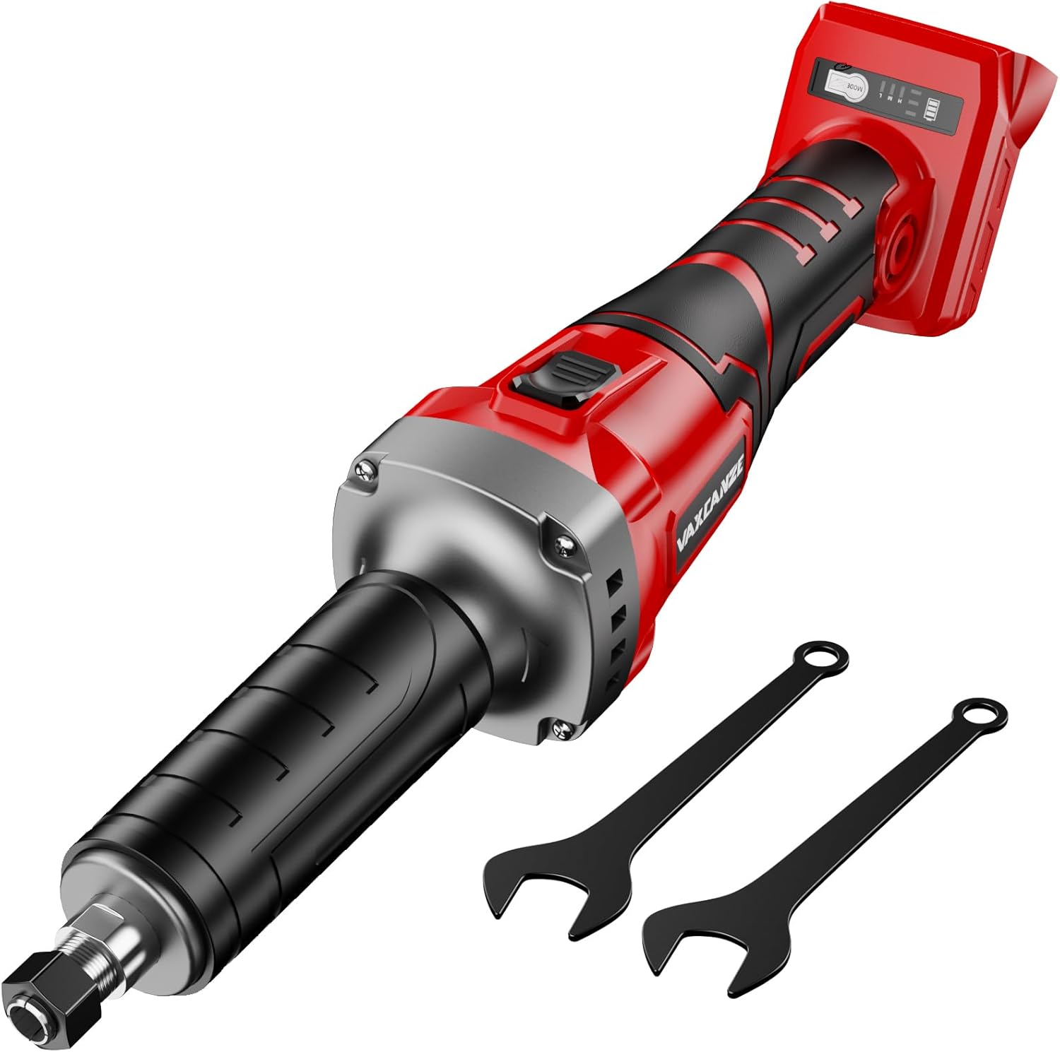 1100W Brushless Braking Die Grinder Compatible with Milwaukee 18V Battery, 3 Level Variable Speed Up to 26000RPM, 1/4" Precision Drill Chuck for Grinding, Polishing, Drilling (Batteries Not Included)